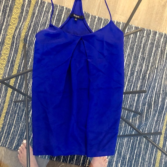 Madewell Vivid blue silk top - Picture 1 of 5